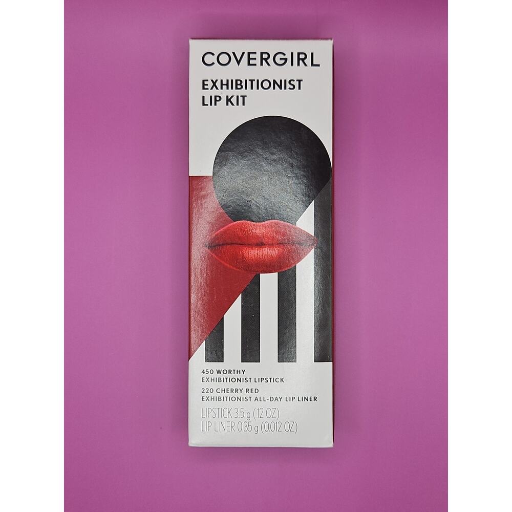 Exhibitionist Lip Kit Worthy Lipstick & Cherry Red Lip Liner